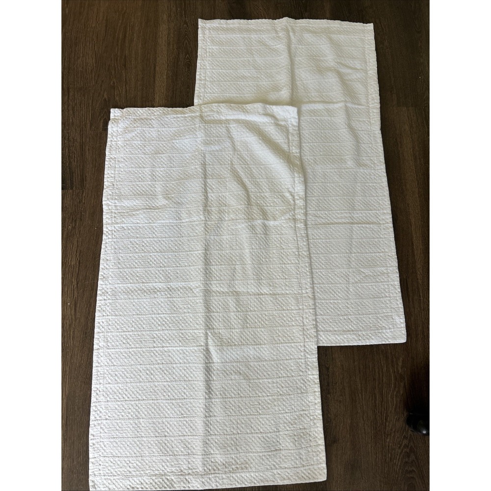 2 Docofil King Sham Pillow Cover 100% Cotton Portugal MINT Matalasse 38.5 X21.5
